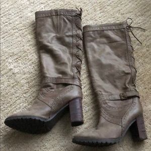 Fabianelli Boots Soft Taupe leather lined, worn 1x